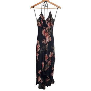 Vtg Y2K Rampage Womens Maxi Dress Sz 3 Whimsigoth Fairy floral Boho Cottagecore